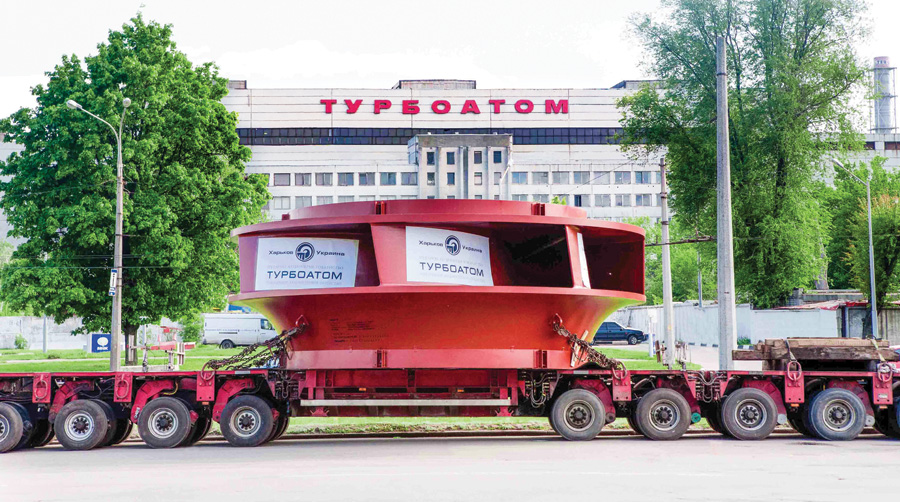 Транспортування робочого колеса Дністровської ГАЕС. ото прес-служби Турбоатома